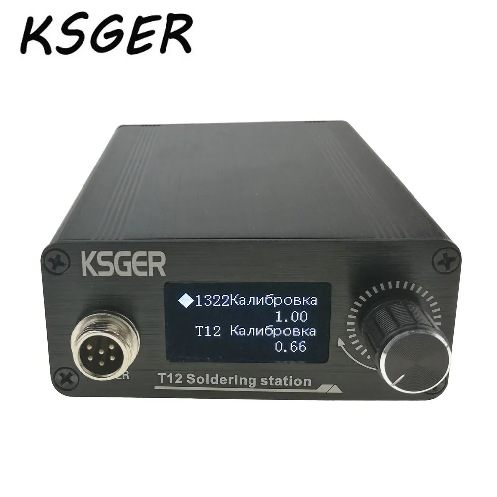KSGER новая паяльная станция STM32 OLED T12 с русским корейским английским китайским T12-B2 для паяльника Hakko T12