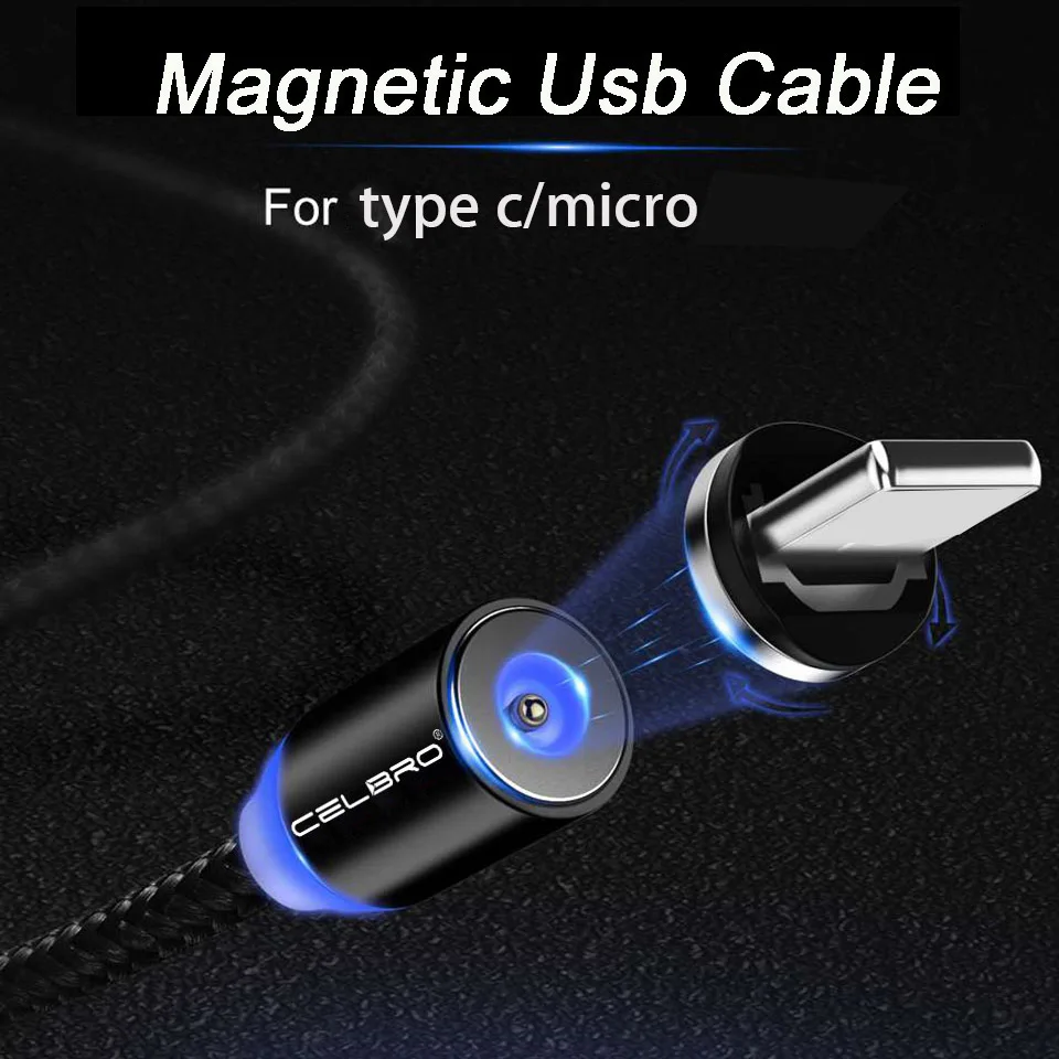 2 м Магнитный mi cro Usb кабель type C зарядный кабель type c для samsung Note 10 S10 Plus A50 A70 A50s Xiaomi mi 9 Pro 9t Red mi Note 8