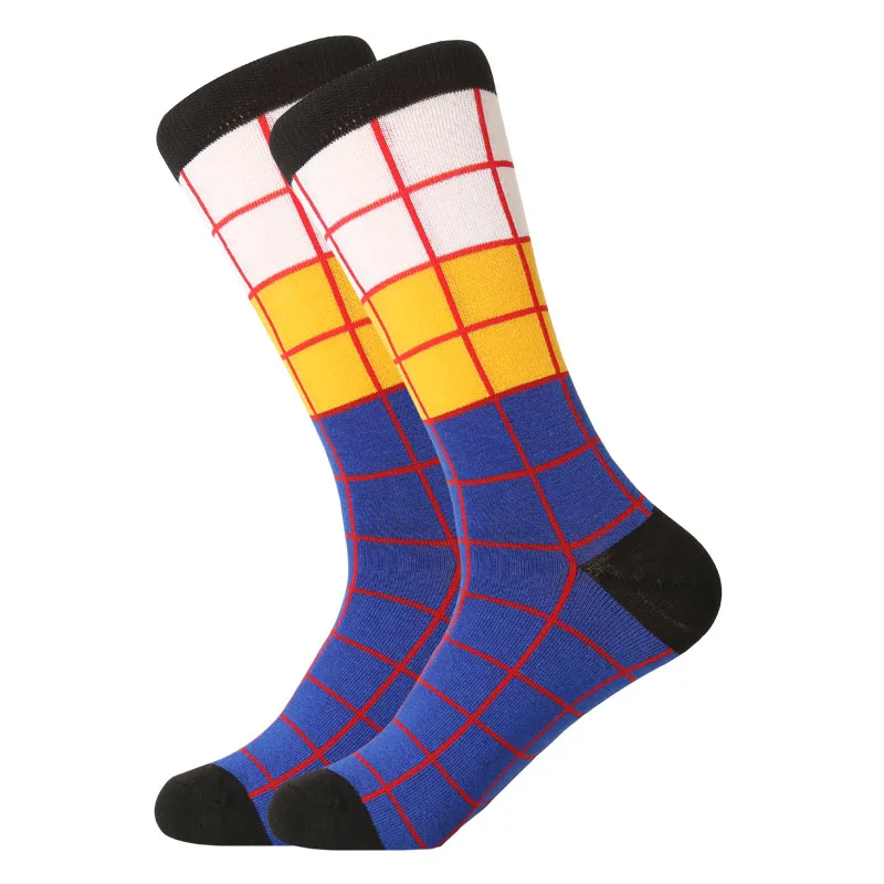 LETSBUY/Прямая поставка модные мужские носки из чесаного хлопка Новинка
