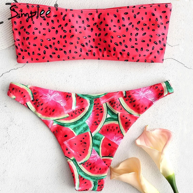 Simplee купальник женский высокий крой купальный костюм с V-образным вырезом Летняя