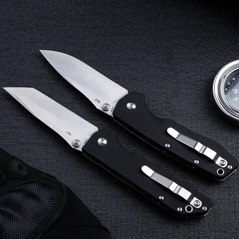 Карманный складной нож LAND 961/962 с лезвием из стали 12C27 для охоты, кемпинга, выживания, рыбалки, повседневного ношения и разрезания фруктов.