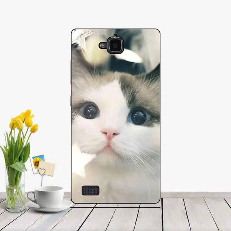 Чехол для huawei Honor 3C Lite/Honor 3C Play/Honor Holly Hol-U19, силиконовый чехол с цветочным принтом, милый чехол для телефона с рисунком в виде животного - Цвет: J17