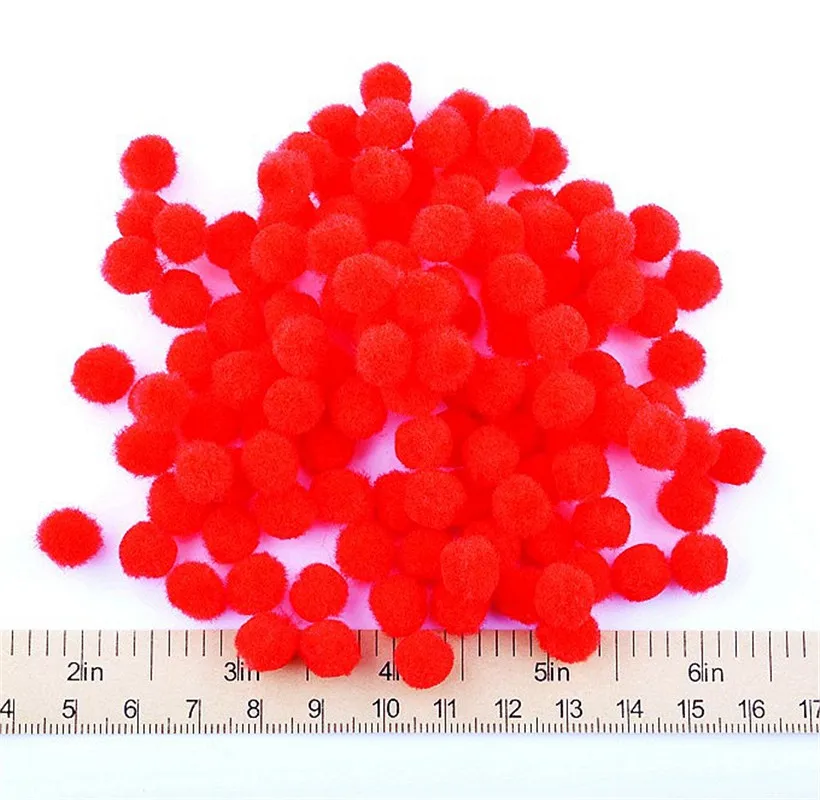 1 shipping-500pcs/лот 8 мм маленький разноцветный шар меховой шар DIY Украшение помпон домашний Декор Декоративные цветы поделки - Цвет: 1