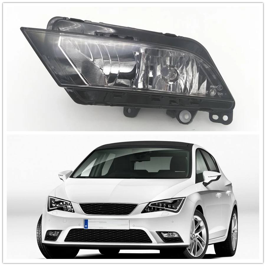 Левый боковой светильник для Seat Leon 2013 автомобильный Стайлинг передний бампер галогенный противотуманный светильник противотуманная фара со стороны водителя