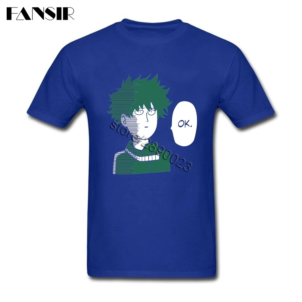 Топ проектирование Для мужчин футболки Deku Mashup One Punch Man короткий рукав 100%