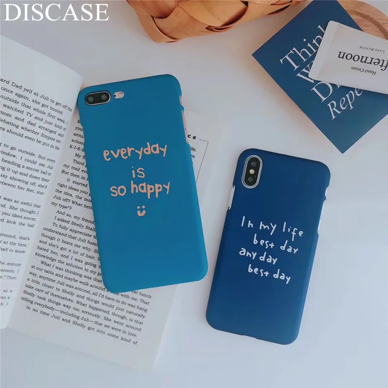 DISCASE скраб половина Pack PC жесткий корпус чехол для телефона iphone 8 7 6 6s plus X Простой