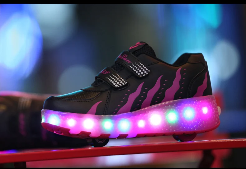 Heelys светодиодный детский роликовый коньки обувь для детей колесико для роликовых коньков обувь для мальчиков роликовые коньки со светящимися лампами кроссовки для мальчиков