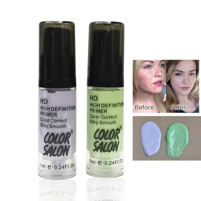 Color Salon, цвет лица, корректирующий крем, основа, Праймер, макияж, жидкий консилер для лица, макияж, профессиональный натуральный бренд, косметика, 7 мл