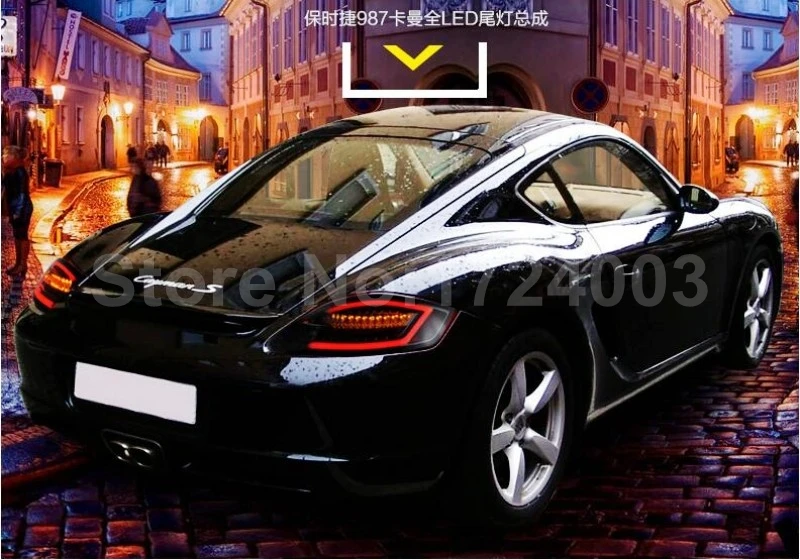 smoke BlackLED Rear Light For Porsche Cayman 987 LED strip Tail Lamps 2005 to 2011 year SN | Автомобили и мотоциклы