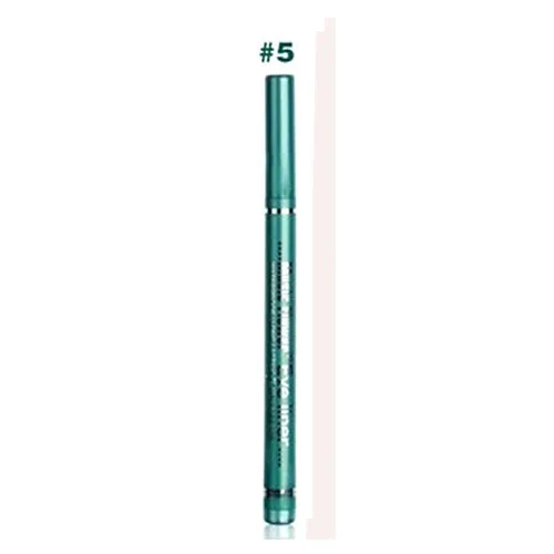 green 1 шт., 5 цветов, черный, коричневый, синий, фиолетовый, зеленый, жидкая подводка для глаз, Водостойкая Подводка для глаз, брендовая Косметика для макияжа глаз - Цвет: green