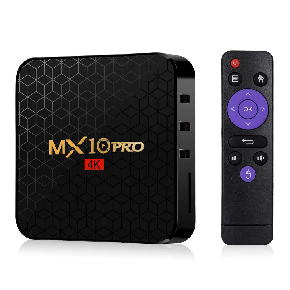 XGODY MX10PRO Android 8 1 Smart tv BOX 2 + 16G четырехъядерный 4 K 3D медиаплеер wi-fi-приемник для ТВ |