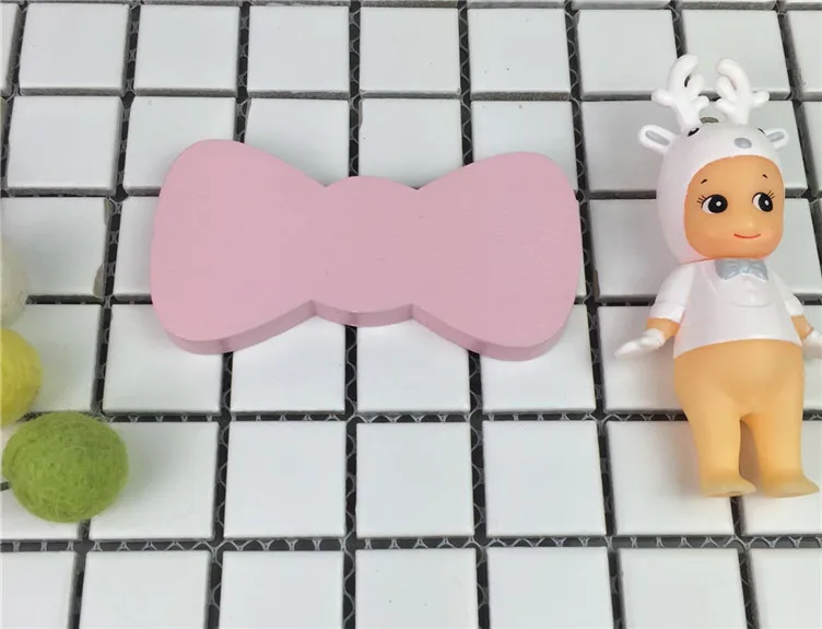 pink bow 2 hook Милый лебедь деревянный настенный крючок для одежды для принцессы Девушка украшение стены комнаты детская комната экологичный крючок-вешалка - Цвет: pink bow 2 hook