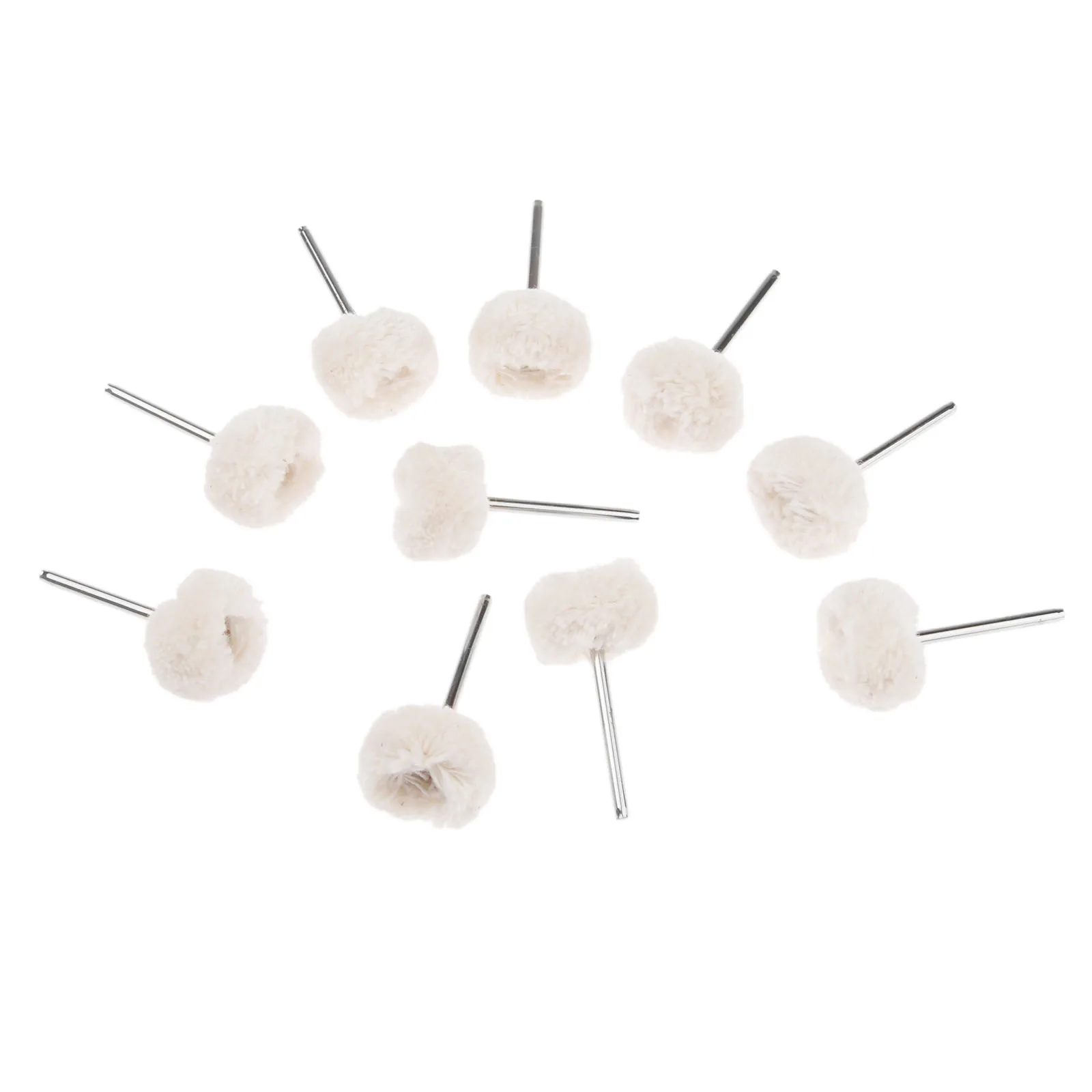 DRELD 10 шт. шерстяная полировальная головка полировальные колеса 1/8 дюйма хвостовик