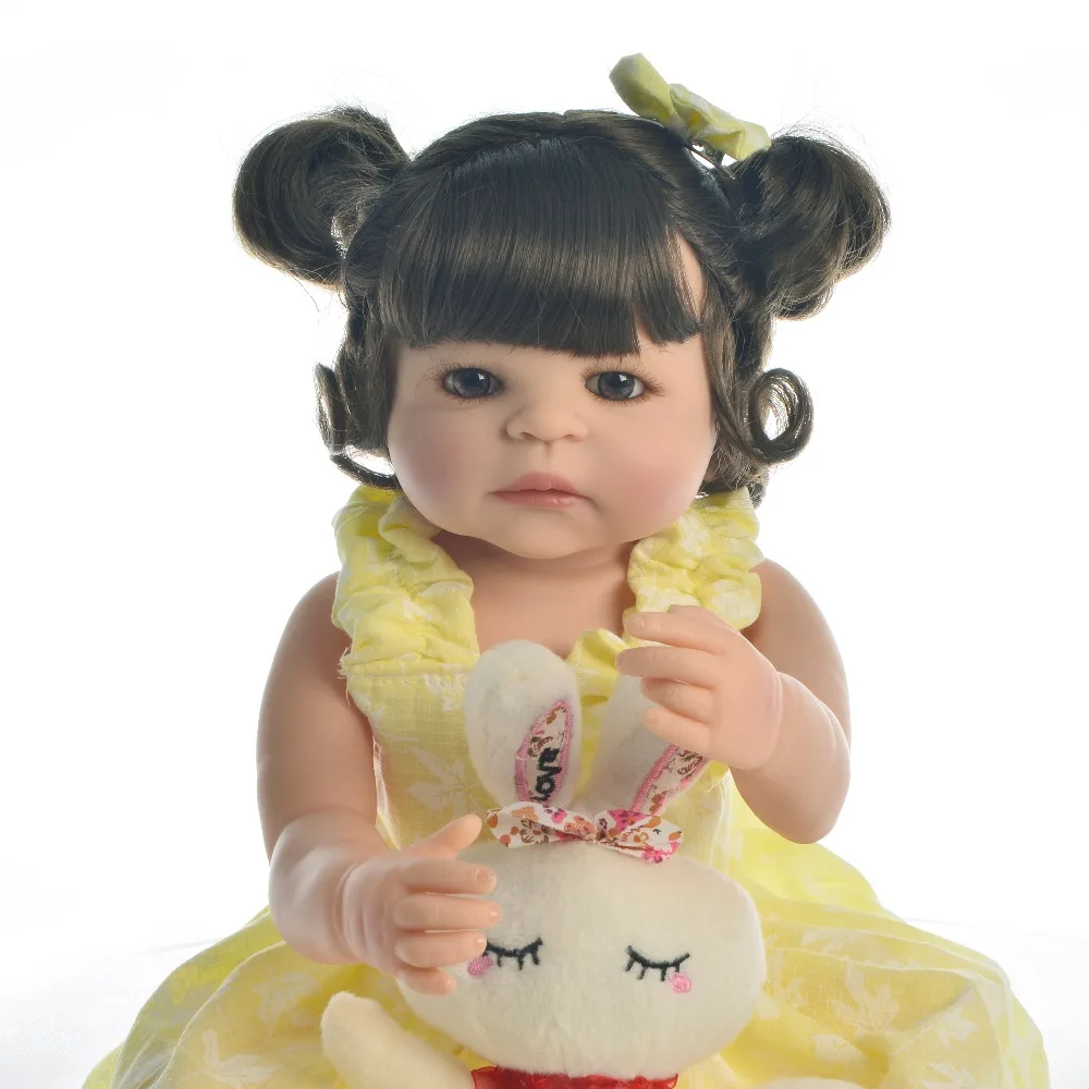 KEIUMLovely 55 см кукла для новорожденной девочки силиконовая модная Реалистичная