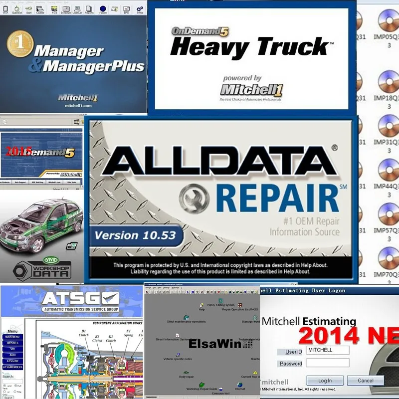 Лидер продаж программное обеспечение Alldata программа для ремонта автомобиля