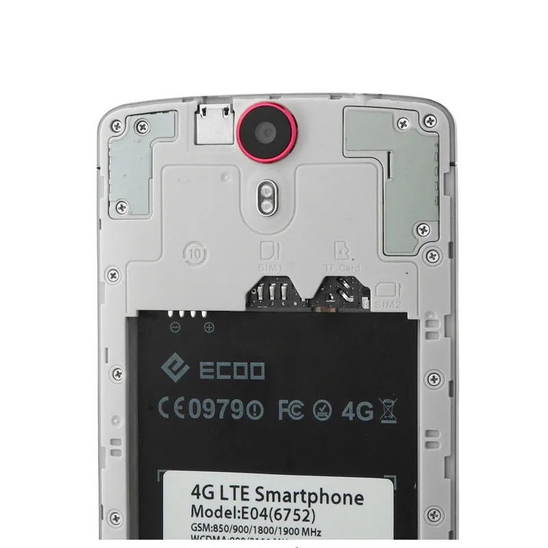 На 100% подлинный и новый Задняя крышка объектива камеры стеклянная для ECOO E04 Aurora Plus