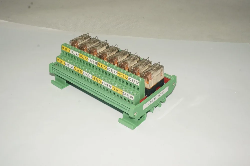 Релейный модуль с разъемом гинри релейный ПЛК 8 каналов DPDT 230 В переменного