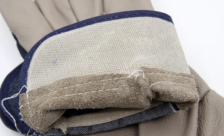 Новинка guantes trabajo Сращивание воловьей кожи 26 см сварочные перчатки узор утолщение механика перчатки 2 двойной/пакет