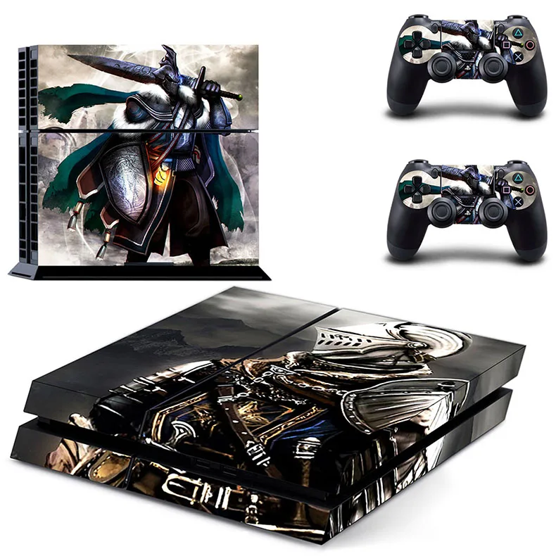 GYTM0345 Наклейка для PS4 из кожи Dark Souls s Vinilo PS 4, игровая станция 4 Pegatina для sony playstation 4, консоль и два контроллера - Цвет: GYTM0345