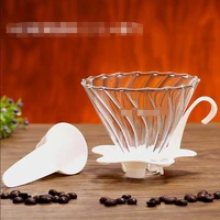 hot selling newest coffee filter glass hand coffee pot v filter household hand coffee appliance set kitchen accessories