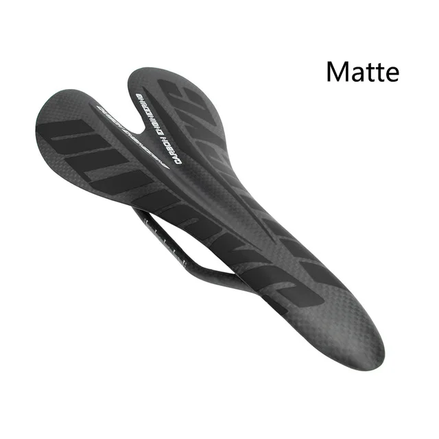 Matte Black Горный велосипед из углеродного волокна седло двойной кронштейн складной велосипед часть сверхлегкий полный углеродного седло Подушка сиденья - Цвет: Matte Black