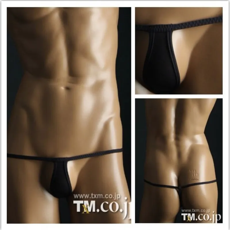 Мужское нижнее белье Hot TM сексуальные бесшовные мужские стринги с низкой