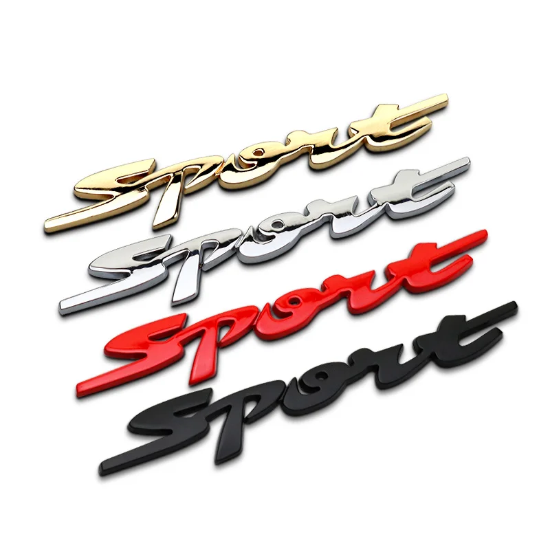 Автомобильная наклейка эмблема значок Спорт Металл 4 цвета Тюнинг авто мотоцикл