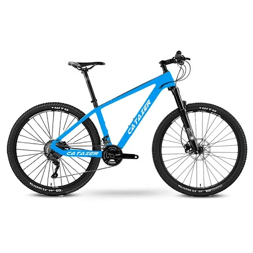 blue CATAZER карбоновый горный велосипед 26er Дисковый Тормоз MTB рама велосипеда 22 скорости цикла с SHIMAN0 M8000 группа набор - Цвет: blue