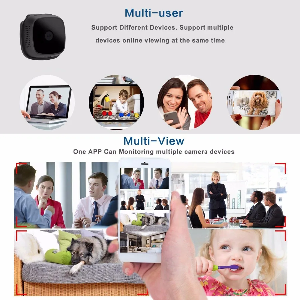WIFI мини камера P2P Сеть HD 1080P маленькая DV DVR видео Диктофон с ночным видением