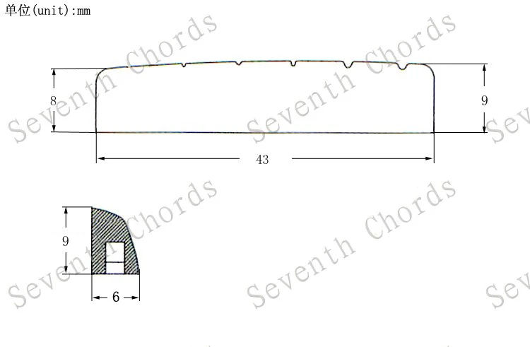 2 шт Пластиковые гайки для акустической гитары левой руки 43x6x9 8 мм KA026E|guitar percussion|nut