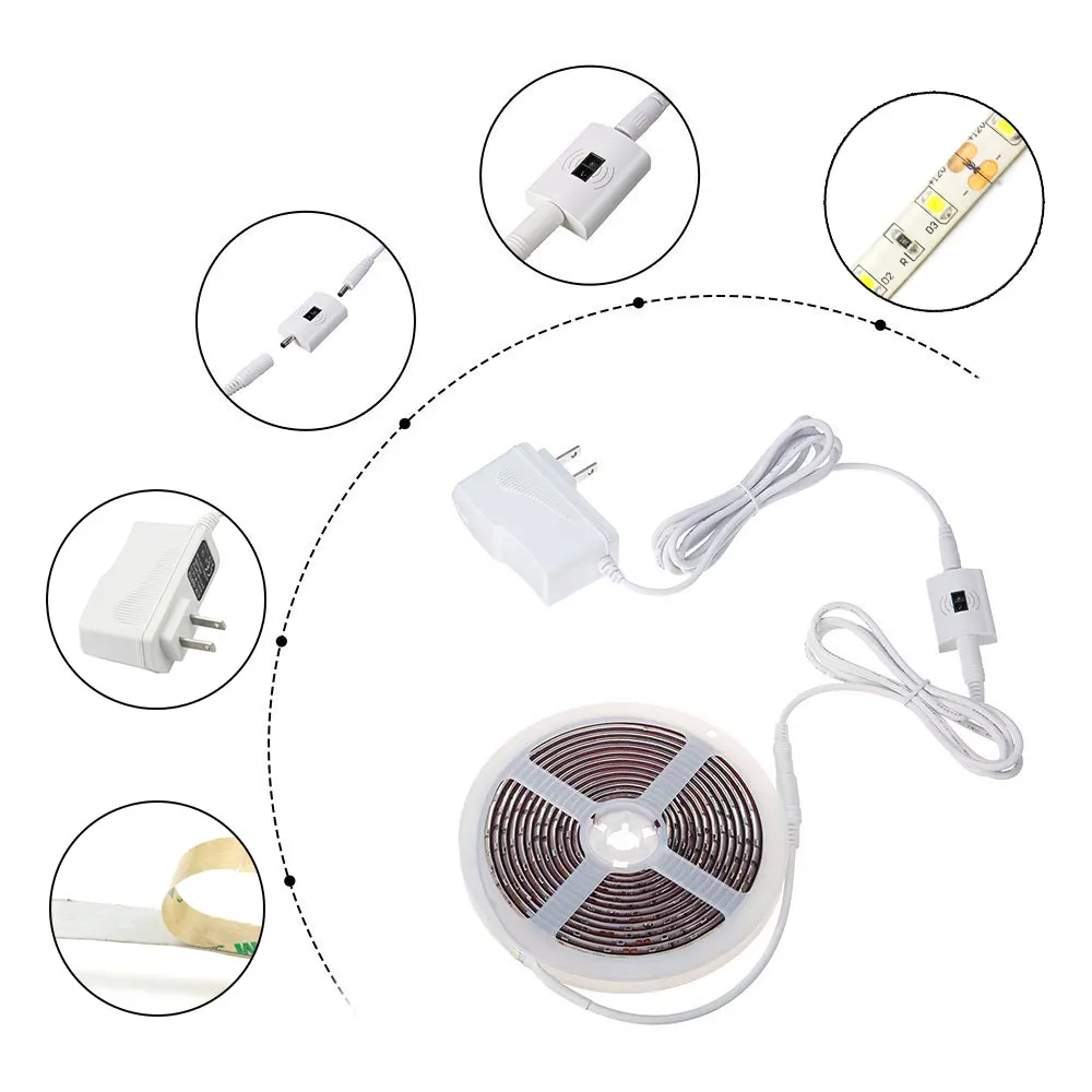 Светодиодная лента [DBF] с ручной волной водонепроницаемая 1 5 м регулируемой