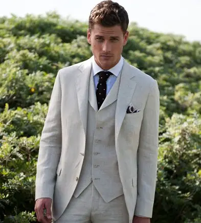 Последний дизайн пальто брюки цвета слоновой кости льняной Летний Пляжный