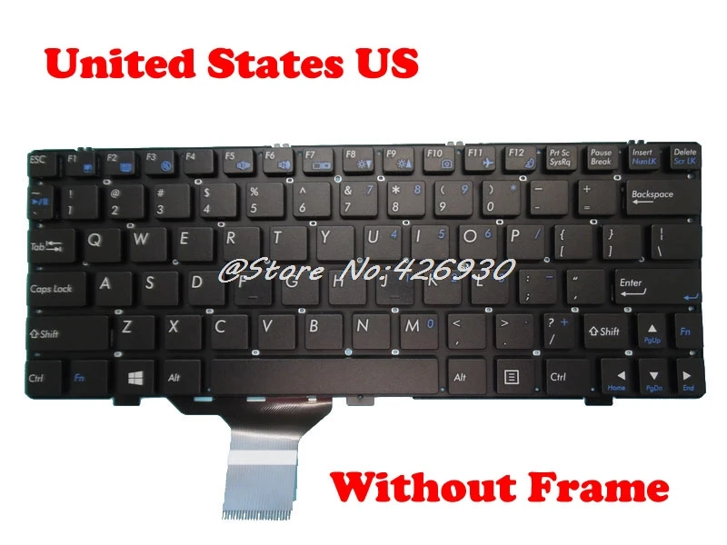 

Keyboard For CLEVO MP-08J66I0-4303W 6-80-W3100-101-1 MP-08J66P0-4303W 6-80-W3100-151-1 MP-08J63US-4305W 6-80-W51L0-010-1