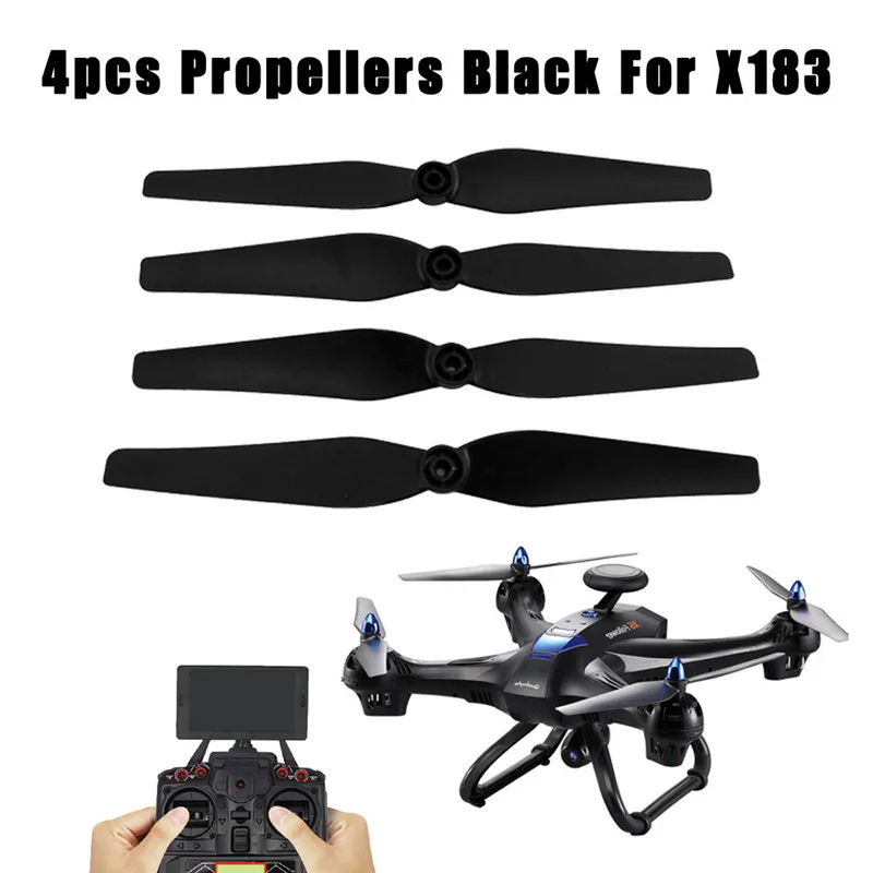 Горячая 100% Новинка 4 шт. A & B пропеллеры черные для Global Drone X183 новые аксессуары