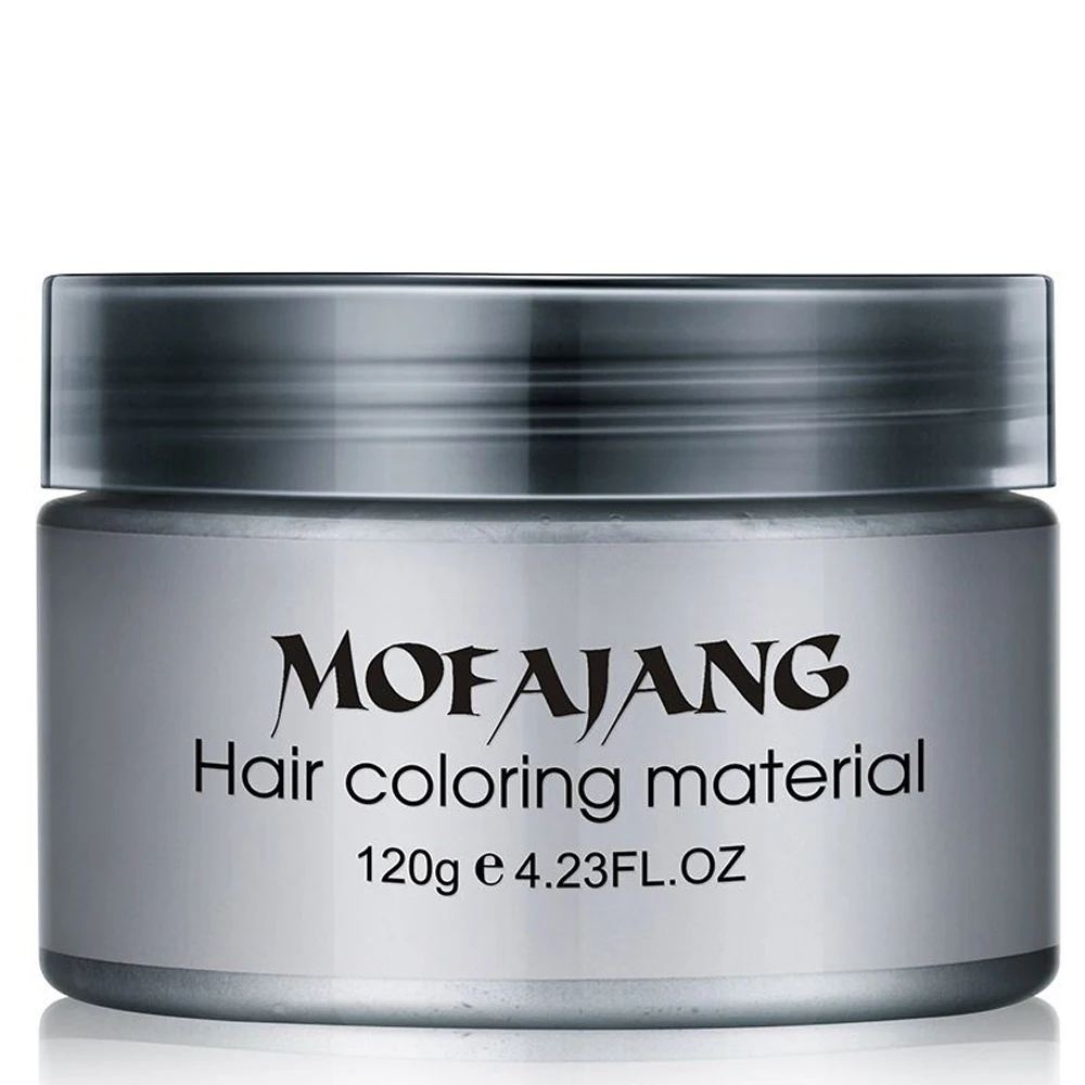 Mofajang, 7 цветов, одноразовые, для мужчин, для окрашивания волос, Восковая краска, одноразовая, Формовочная паста, Щепка, краска для волос, крем-воск для волос, гель для волос