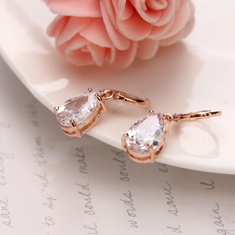 Серьги женские модные циркониевые серьги золотого цвета для вечеринок|pendant