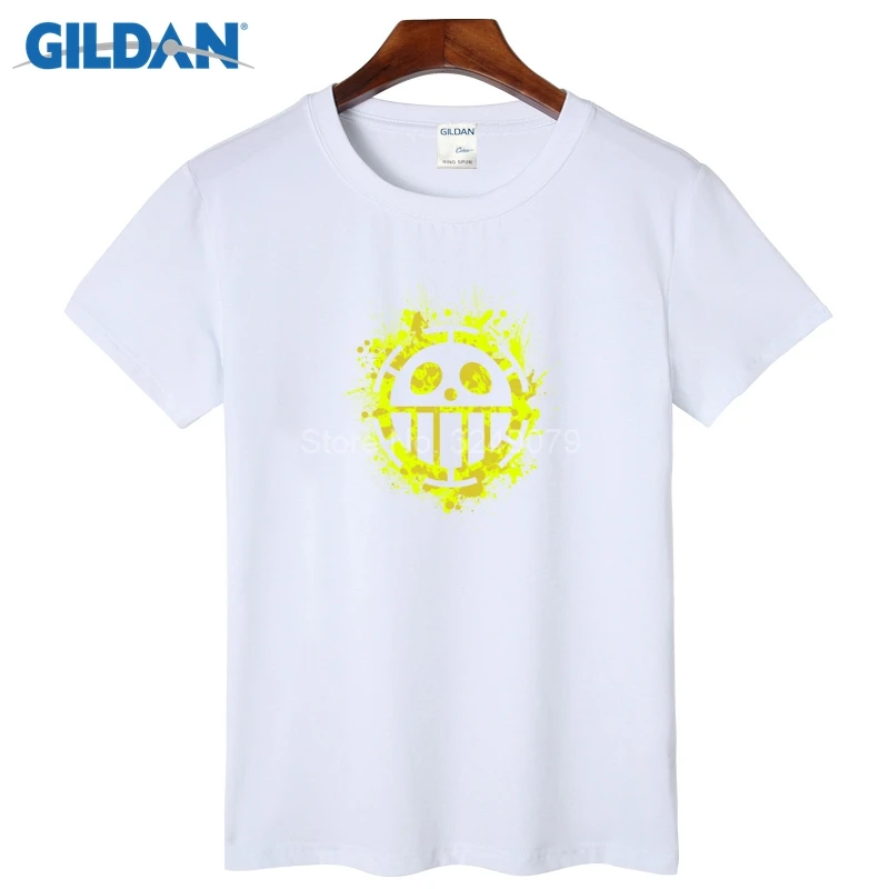 Сердце Пираты Трафальгар Ло один кусок Группа Футболка 2017 темно синяя мужская