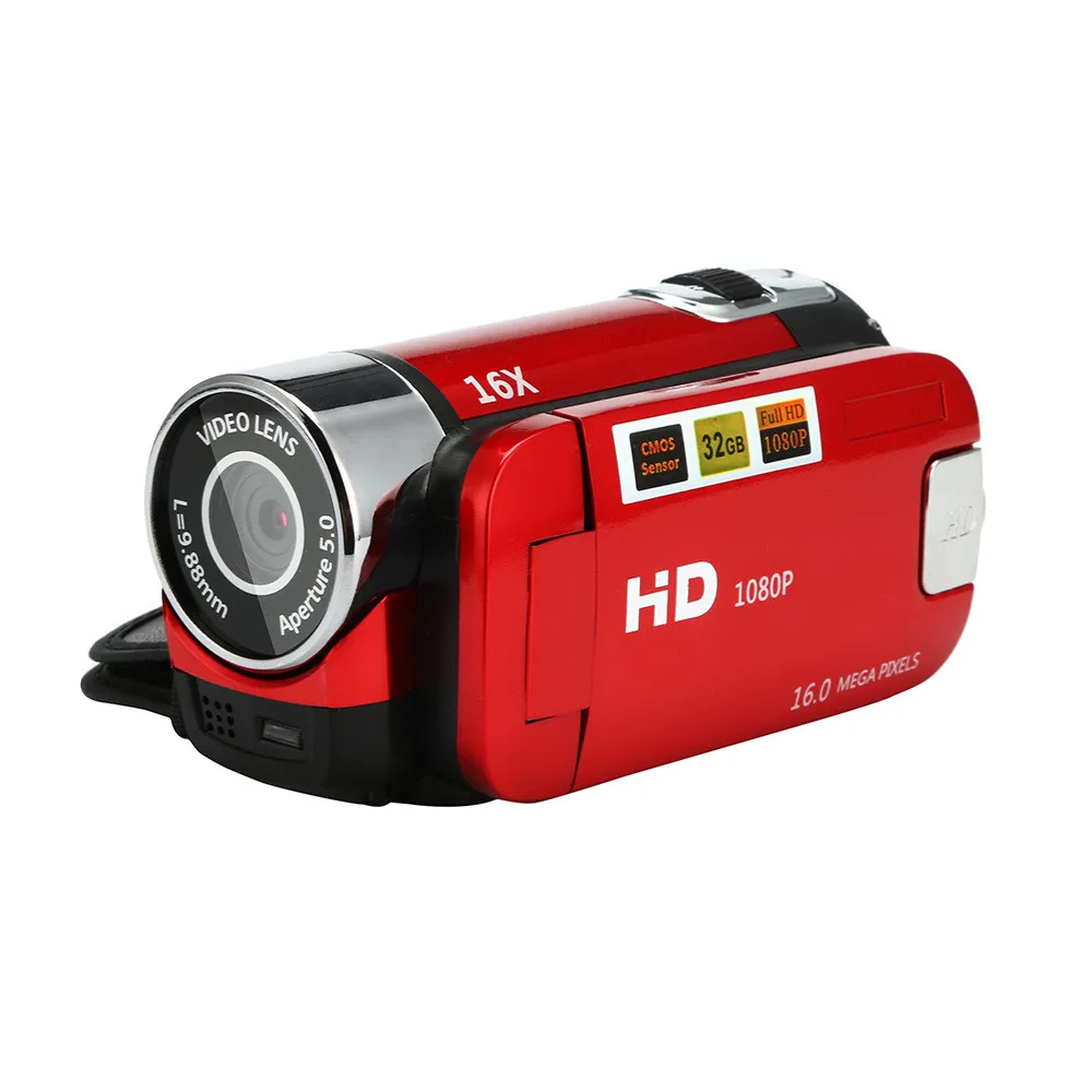 Видеокамера HD 1080P портативная цифровая камера 16X с цифровым зумом мини носимые