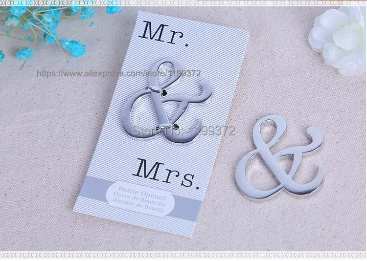 300 шт. открывалка для бутылок Мистер и миссис АМПЕРСАНД | Дом сад