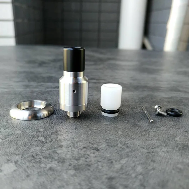 YFTK Speed Revolution Mini Style 14mm RDA Rebuildable Dripping Atomizer With BF Pin Silver 316 Stainless Steel Tank | Электроника