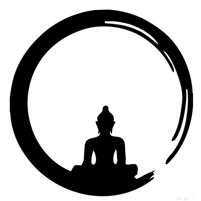 

15cm*15cm Buddha Fashion Decor Vinyl Car-Styling Stickers Decals Black/Silver S3-6168