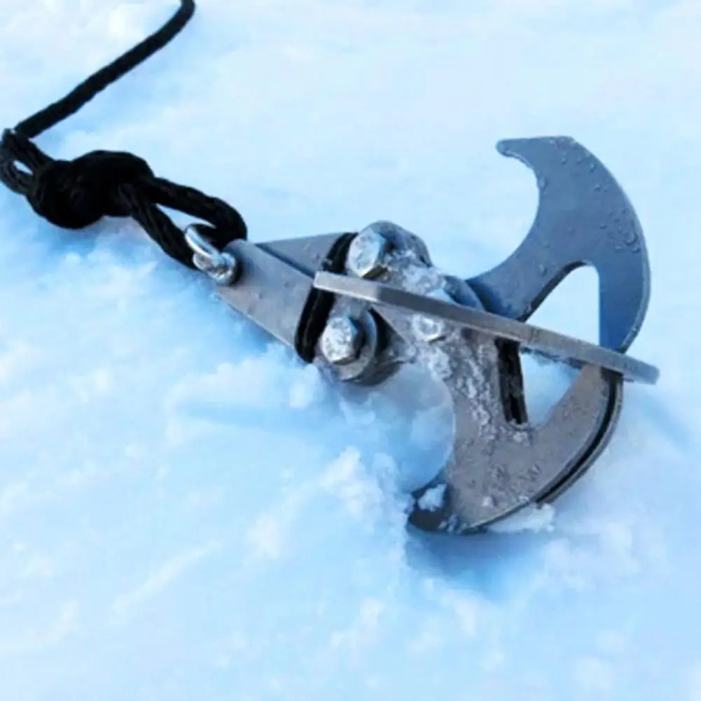 

Mounchain Stainless Steel Gravity Hook Survival Folding Grappling Hook Climbing Claw Carabiner Rock Climbing Outdoor Adventure