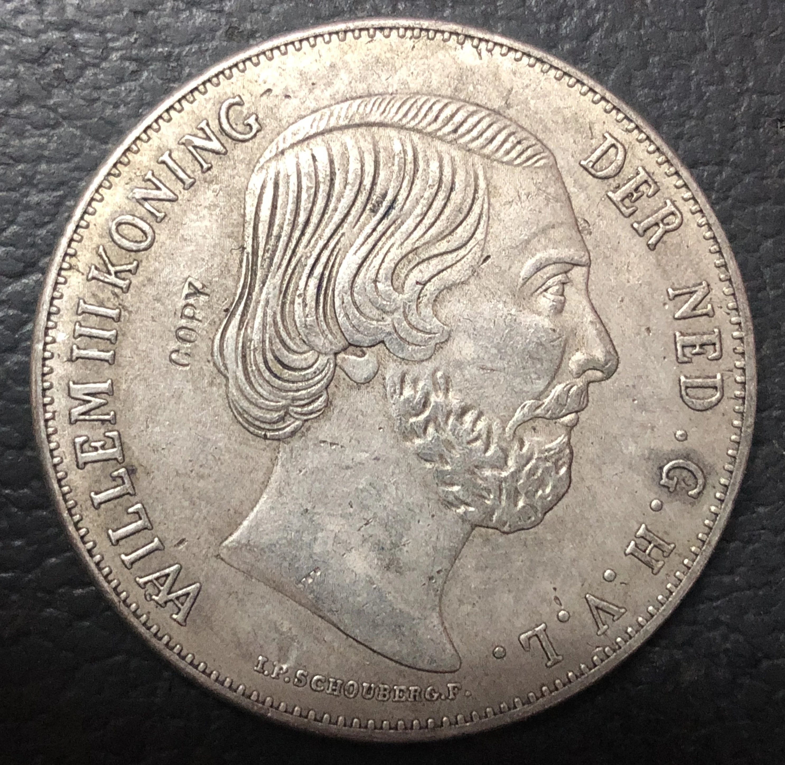 1818 Нидерланды 2 5 Gulden-King Willem Серебряная КОПИЯ монета | Дом и сад