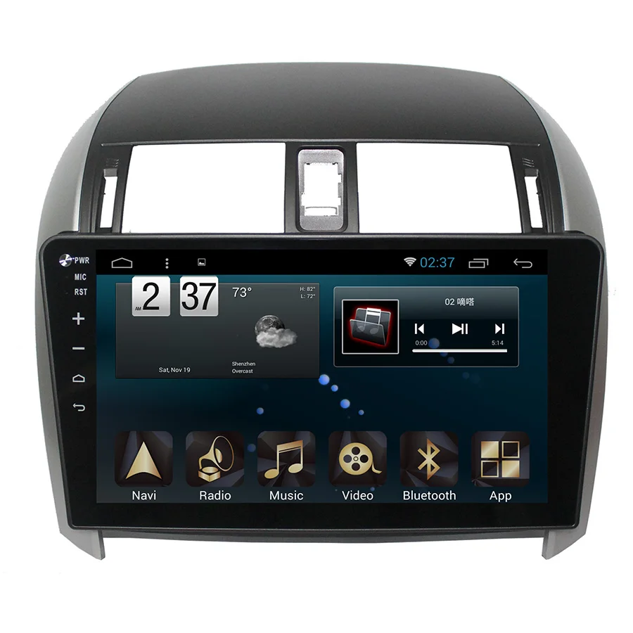 Asvegen Android Восьмиядерный вертикальный экран для Toyota COROLLA 2007 2013 2 din автомобильный