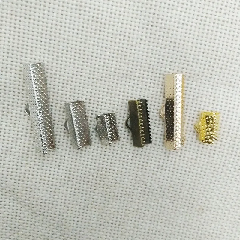 Gunblack обжимные Концевики для кожаного шнура плоская крышка застежки бусины