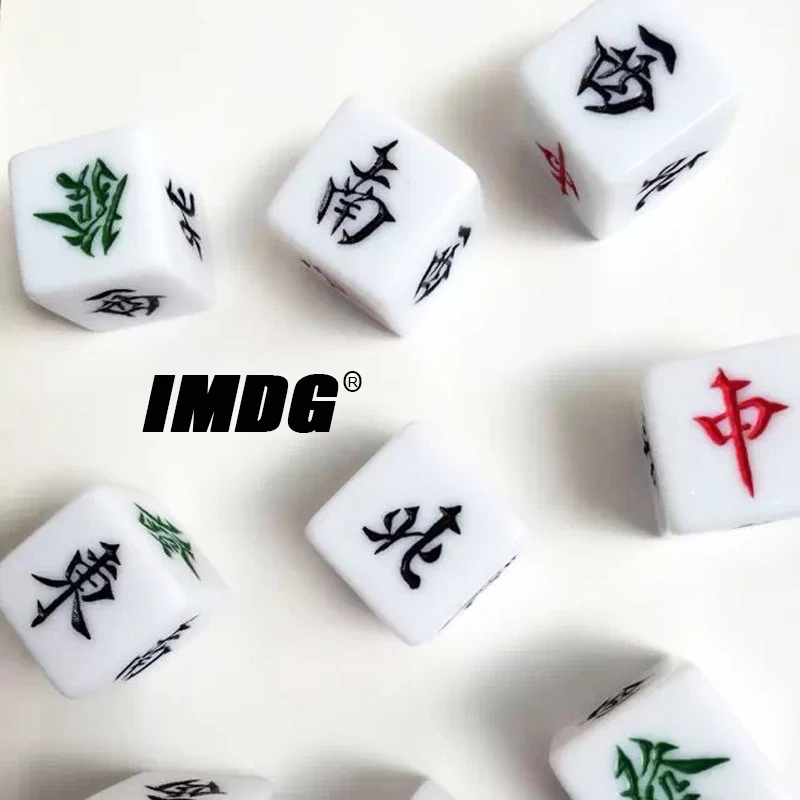 

1PC Mahjong Dice Chinese 22mm White Game Dice