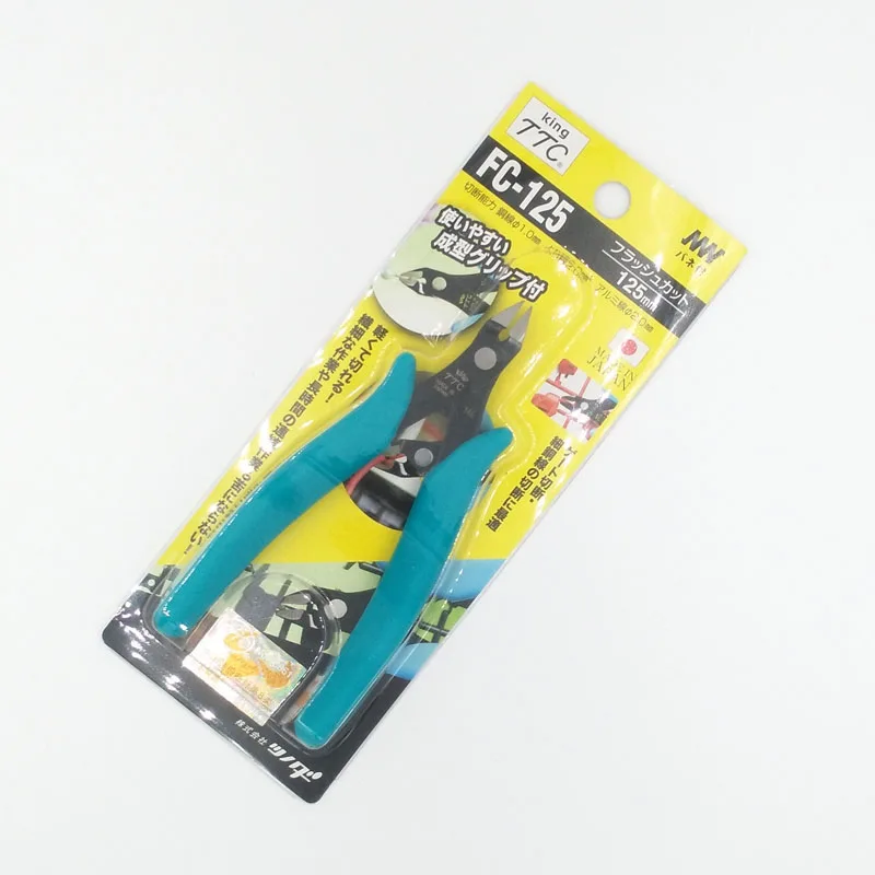 FC-125 Япония King TTC мини диагональные плоскогубцы FC-120, FC-125 электронный ремонт ювелирных изделий обработки инструменты для резки металлических штифтов, пластик - Цвет: FC-125