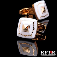 kflk luxury 2020 new hot shirt cufflink for men brand cuff button wedding cuff link high quality gold abotoaduras jewelry