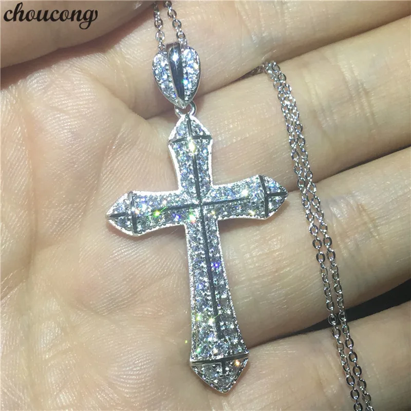 Модные подвески кресты choucong AAAAA из фианита серебро 925 пробы подвеска для