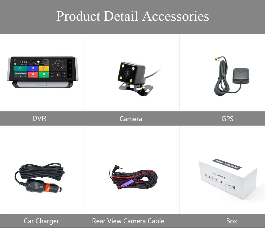 Olysine 8 ''4G Android Автомобильный видеорегистратор gps навигатор ADAS Wifi Bluetooth Dashcam камера FHD 1080P видео рекордер регистратор двойная камера s